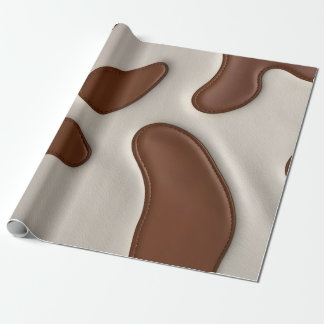 Papel De Presente Coleção Elegante Luxuosa Moderna em Couro de Vaca