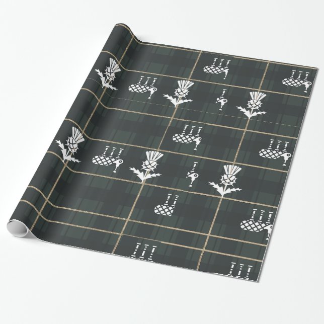 Papel De Presente Coleção escocesa 3 (Desenrolado)