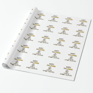 Papel De Presente Coleção Feliz Halloween para Relaxar e Desestressa