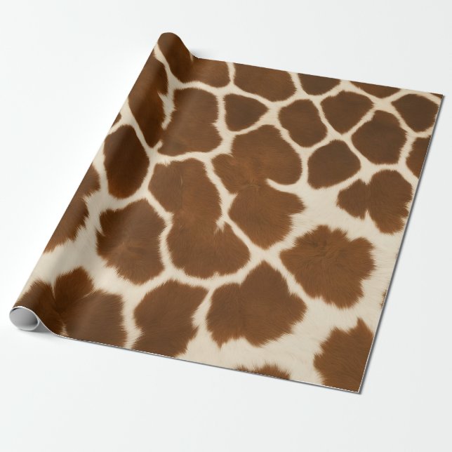 Papel De Presente Coleção Popular de Couro Mal de Vaca Elegante (Desenrolado)