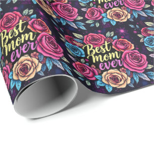 Papel De Presente Coleção Popular Floral de Luxo