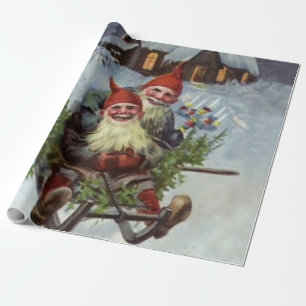 Papel De Presente “Coleta de Galhos de Pinheiro” por Jenny Nystrom