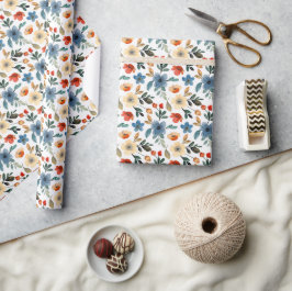 Papel De Presente Colheita em Flor