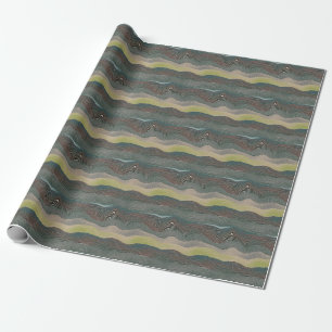 Papel De Presente Colinas naturais: Padrão de paisagem