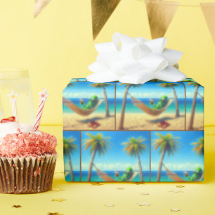 Papel De Presente Colírio Verde em Hammock