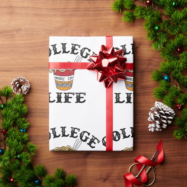 Papel De Presente College Ramen (Presente de Natal)