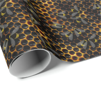 Papel De Presente Colmeia de abelhas fazenda de abelhas