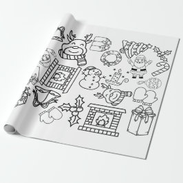 Papel De Presente Color Me - Papel de moldagem de Natal
