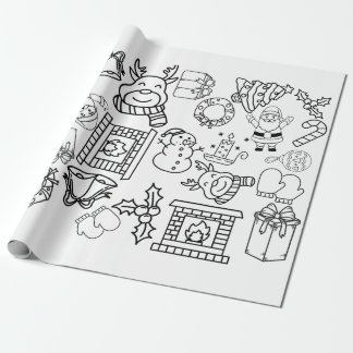 Papel De Presente Color Me - Papel de moldagem de Natal