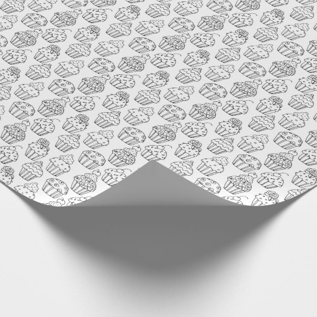 Papel De Presente Colora seus próprios cupcakes extravagantes (Ponta)