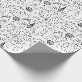 Papel De Presente Colora sua própria vizinhança