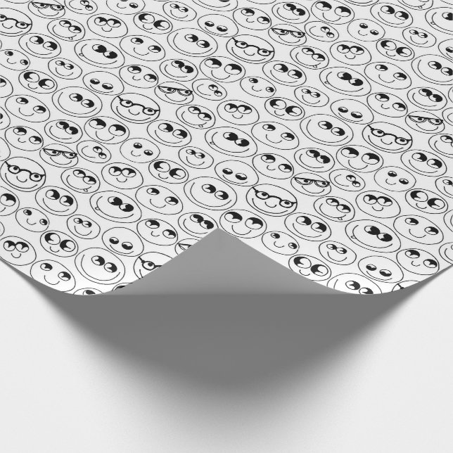 Papel De Presente Colora suas próprias caras bonitos (Ponta)