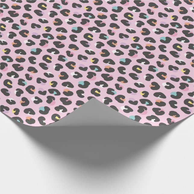 Papel De Presente Coloração de pastel de manchas-leopardo (Ponta)
