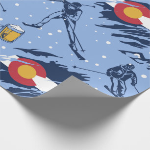 Papel De Presente Colorado Ski e Snowboard Wrappaper
