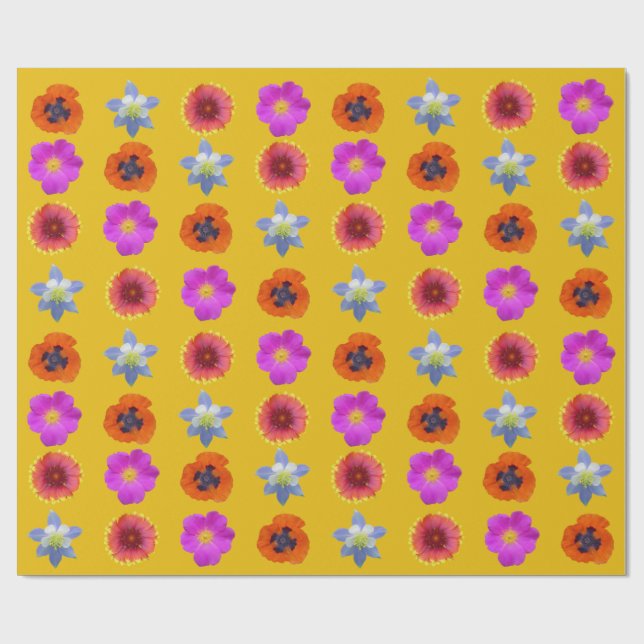 Papel De Presente Colorado Wildflower 1 (Aberto)