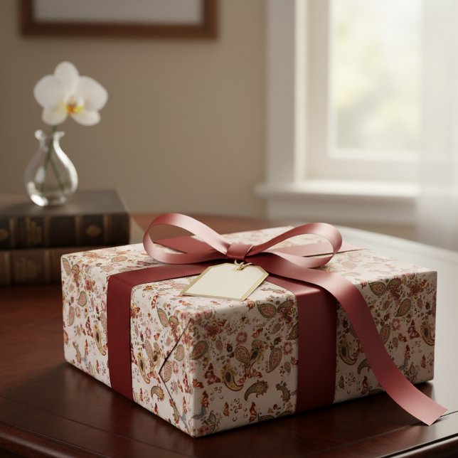 Papel De Presente Colored paisley patterned wrapping paper (Criador carregado)