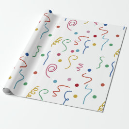 Papel De Presente Colored Party Confetti Pattern
