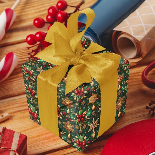 Papel De Presente Colorful Christmas Vibe Festive Pattern (Criador carregado)