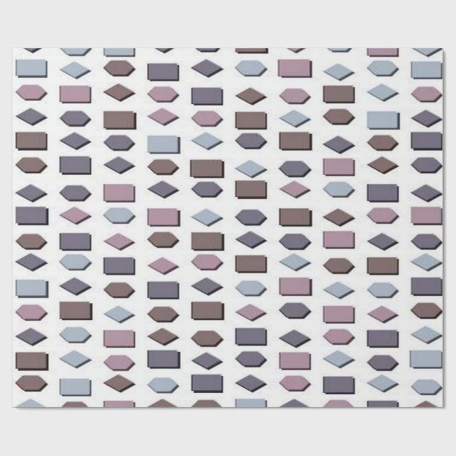 Papel De Presente Colorful Graphics  (Aberto)