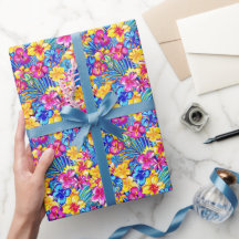 Colorful Hawaiian Tropical Floral Palm 