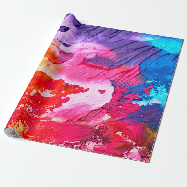 Papel De Presente Colorful painting background (Desenrolado)
