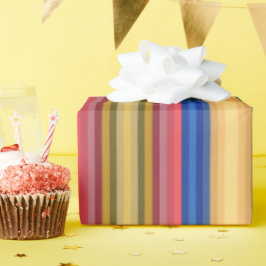 Papel De Presente Colorful Spring And Summer Fashion Show Stripes