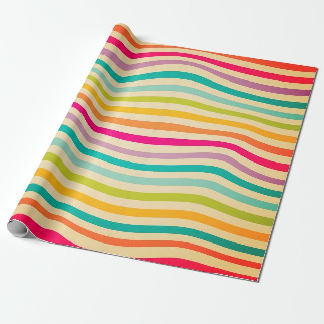Papel De Presente Colorful Striped Seamless Pattern. illustration. b (Desenrolado)