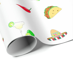 Papel De Presente Colorido Cinco Festivos de Mayo 2025 Dançando Cact