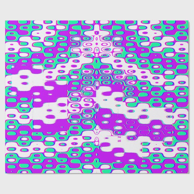 Papel De Presente Colourful Bauhaus Geometric Pattern  (Aberto)