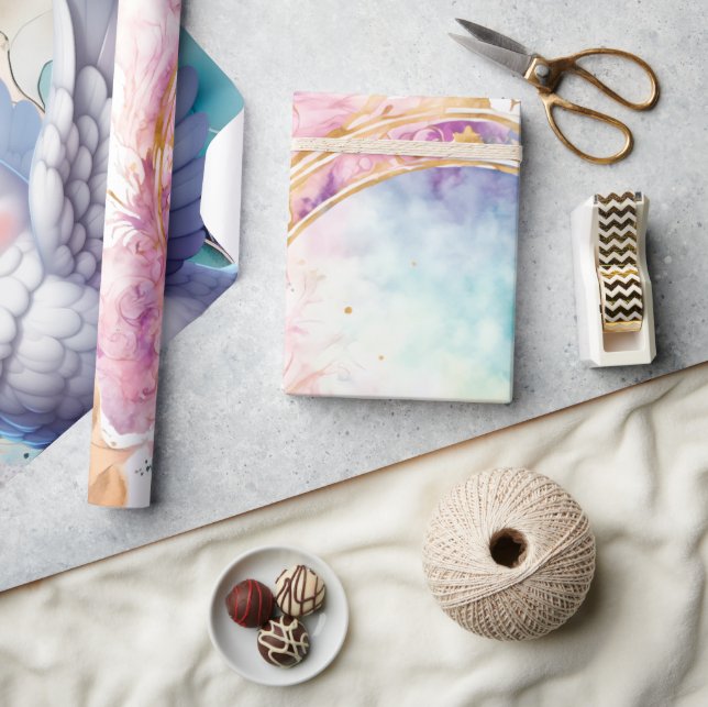 Papel De Presente Colourful Dove (Artesanato)