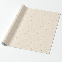 Papel de Presente com Padrão Caprichoso em Pastel