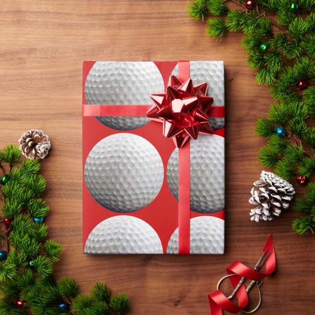 Papel De Presente Coma Golfe Do Sono Qualquer Cor Personalizada (Presente de Natal)