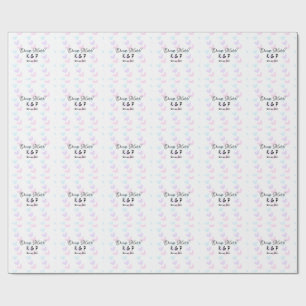 Papel De Presente Combinação divina adicionar nome do casal letra pa