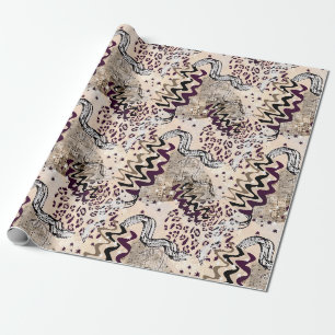 Papel De Presente Combinado, étnico, africano