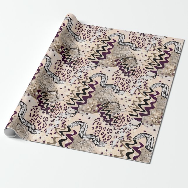 Papel De Presente Combinado, étnico, africano (Desenrolado)
