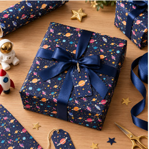 Papel De Presente começar dois para a lua 2º Aniversário Espaço