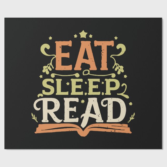Papel De Presente Comer Dormir Ler, Leitura Divertida (Aberto)
