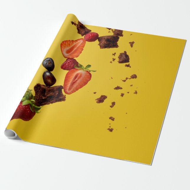 Papel De Presente Comida bonito (Desenrolado)