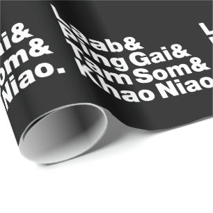 Papel De Presente Comida da rua Laotian