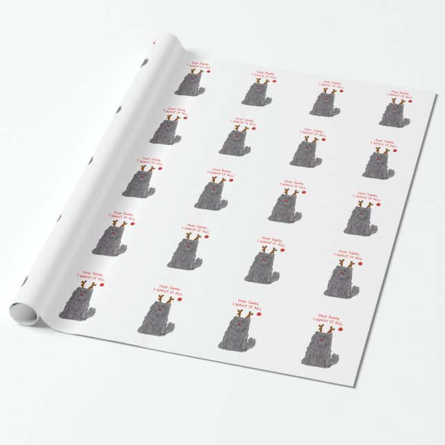Papel De Presente Comida de comida caro Papai noel…. (Desenrolado)