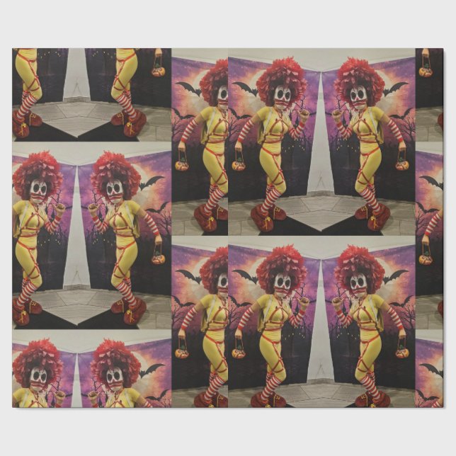 Papel De Presente comida de palhaço rápido (Barra)