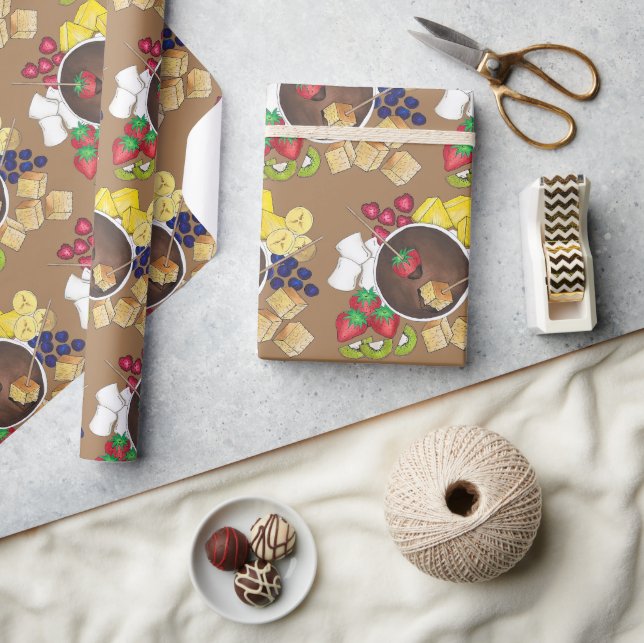 Papel De Presente Comida do deserto do marshmallow por Fruta do Berr (Artesanato)