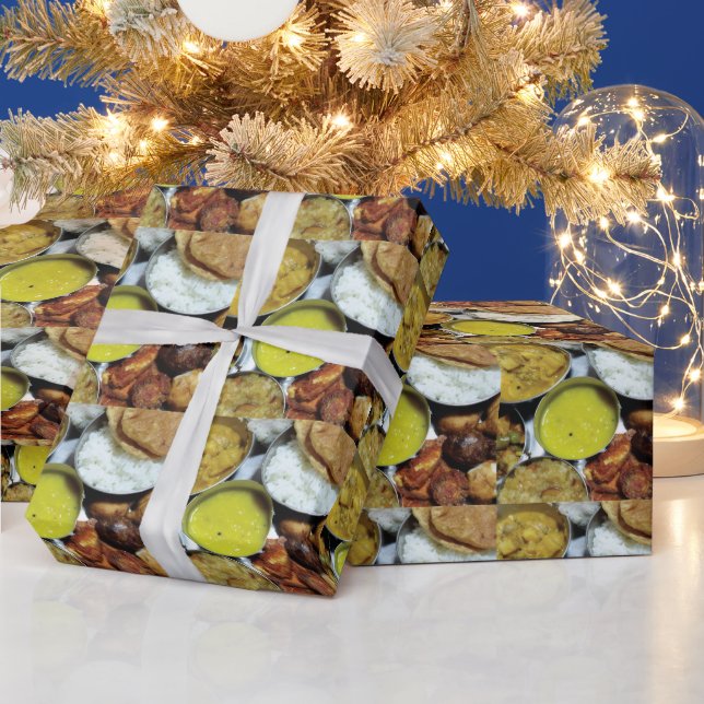 Papel De Presente Comida vegetal indiana (Feriados)