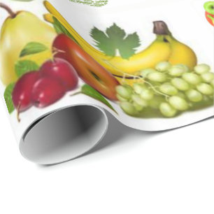 Papel De Presente Comidas de saúde de papel de enrolamento