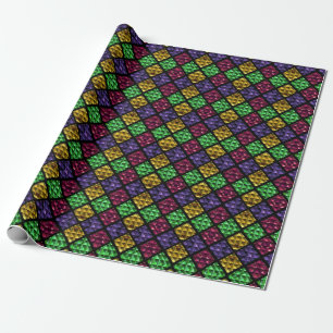 Papel De Presente Commedia dell'Arte Harlequin Jewel Box