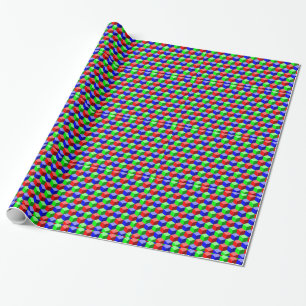 Papel De Presente Componentes Coloridos Thunder_Cove 3-D
