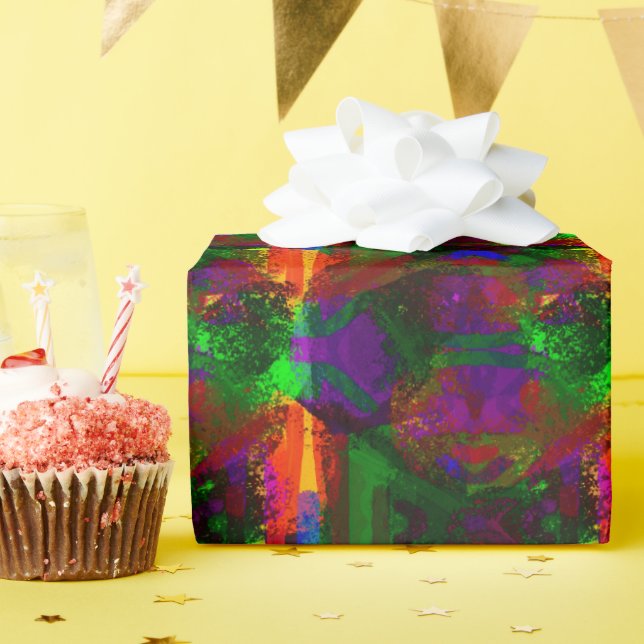 Papel De Presente composição abstrato (Festa de aniversário)