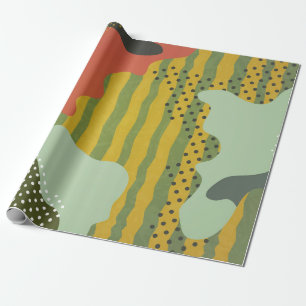 Papel De Presente Composição geométrica abstrata moderna com decoraç