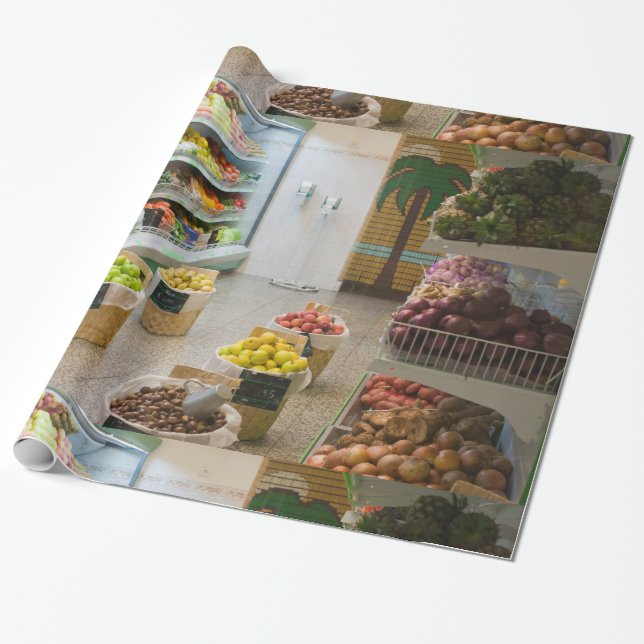 Papel De Presente compra de fruta (Desenrolado)