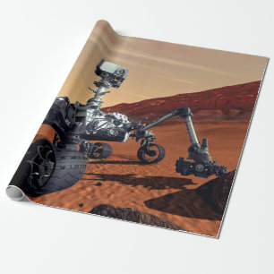 Papel De Presente Conceito Artístico do Rover de Marte Curiosity da